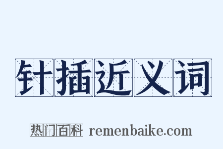 针插近义词是什么意思的图片